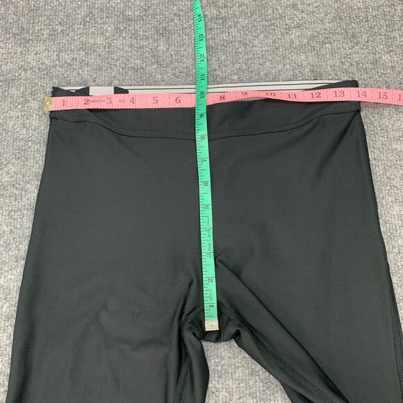 Under Armour Cropped Leggings Womens M Medium Black Fitted HeatGear Gym Workout - Picture 5 of 10